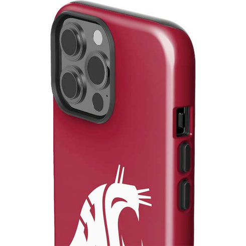 Washington State University Cougars Logo iPhone 15 Pro Max Impact Case